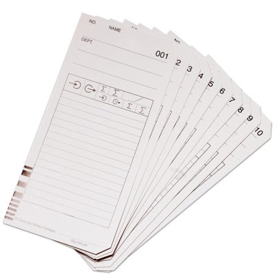 Stämpelkort QR375/QR395/QR475/QR7550/K675 (100 st)